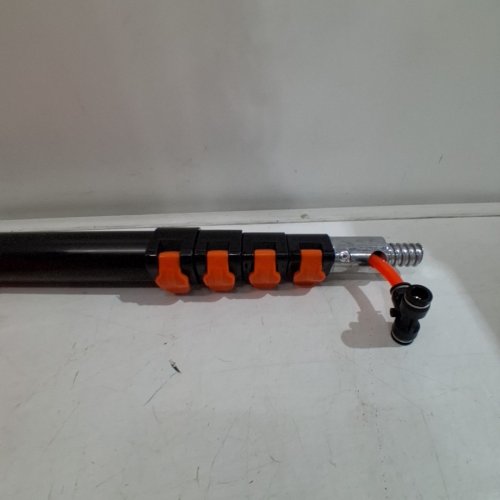 NOVASTRY 180° ROTATION SOAP DISPENSING WINDOW / SOLAR PANEL CLEANING BRUSH - 20FT - BLACK/SILVER/ORANGE image 6