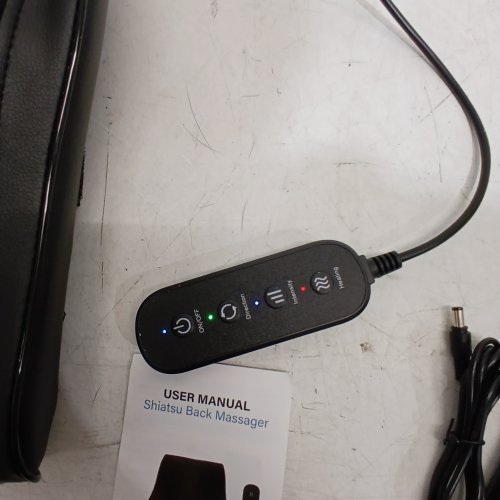 SHIATSU BACK NECK MASSAGER - 13" X 14.56" - BLACK (MODEL: JH-K3YX) image 3