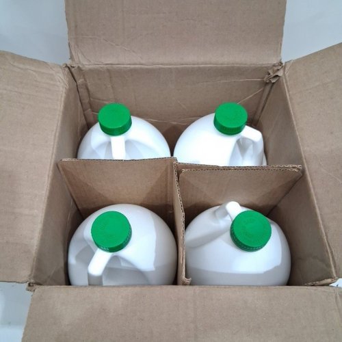 4PK MAXTITE 3% HYDROGEN PEROXIDE SOLUTION FOOD-GRADE MULTI-SURFACE CLEANER - 1 GAL (4 TOTAL) - WHITE/YELLOW image 3