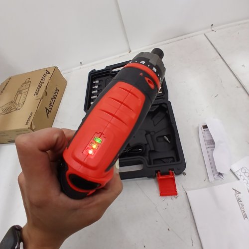 38PC AVID POWER CORDLESS SCREWDRIVER - 4 V, 200 RPM, 1/4" CHUCK - RED & BLACK (MODEL: ACSD368) image 3