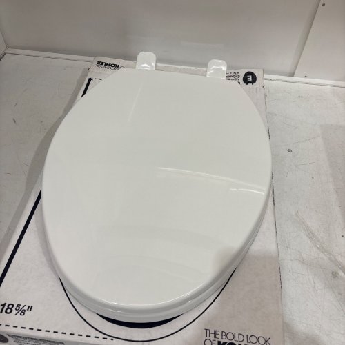KOHLER STONEWOOD SERIES QUIET CLOSE - ELONGATED - 18 5/8" - WHITE (MODEL: 20466-0) image 2