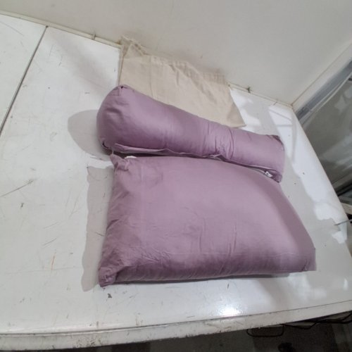 3-IN-1 DETACHABLE BUCKWHEAT NECK SUPPORT PILLOW FOR SLEEPING -18" X 14" - LAVENDER image 4