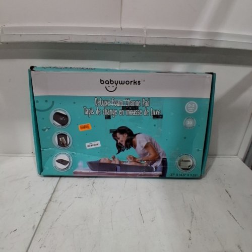 BABYWORKS DELUXE FOAM CHANGE PAD - 27" X 16.5" X 3.25" - GREY (MODEL: 29390) image 5