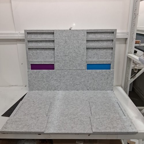 BECKO US 1000 PIECE FOLDING AND TILTING PUZZLE TABLE WITH 4 DRAWERS AND COVER - GRAY- (MODEL:B0FDFRQFHN) image 5