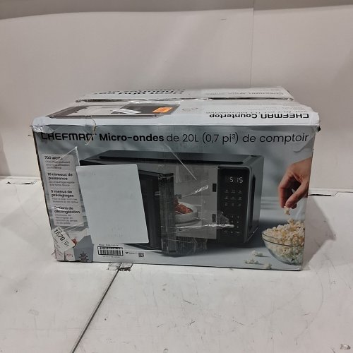 CHEFMAN COUNTERTOP MICROWAVE OVEN - 0.7 CU. FT - 700W - BLACK (MODEL: RJ55-7-V2-CA) image 8