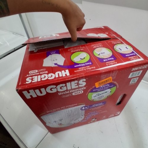 136PK HUGGIES LITTLE MOVERS HUGGFIT 360° BABY DIAPERS - SIZE 3 image 2
