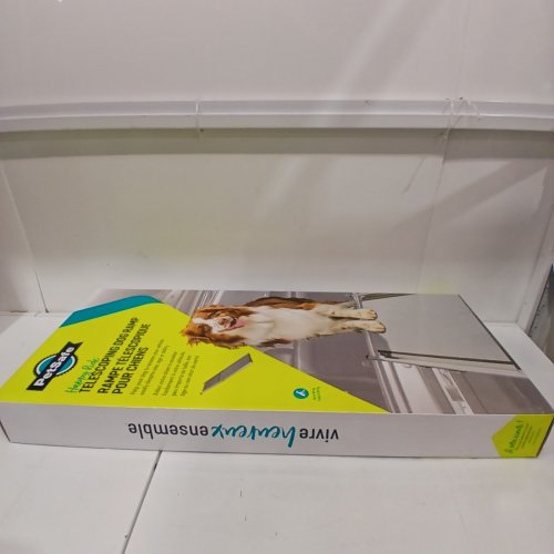 PETSAFE HAPPY RIDE TELESCOPING DOG RAMP - 39" - 72" X 16" - GREY (MODEL:PTV17-16898) image 5