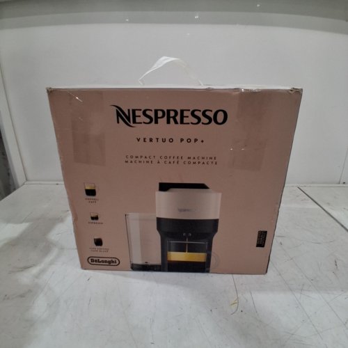 NESPRESSO BY DE LONGHI VERTUO POP+ SINGLE SERVE COFFEE AND ESPRESSO MACHINE - 750ML - SAND BEIGE(MODEL: ENV92BE) image 11
