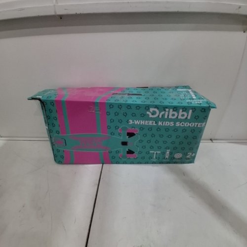 DRIBBL KID'S 3-WHEEL SCOOTER ADJUSTABLE HEIGHT HANDLEBAR - UP TO 165LBS - TEAL/PINK/CANDY (MODEL: DBKS10) image 6