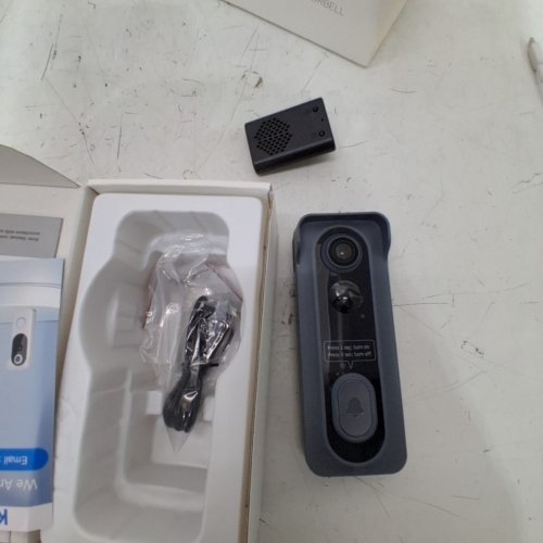 2 K WIRELESS VIDEO DOORBELL WITH MOUNT, MOTION DETECTION, NIGHT VISIONL - 5V 1A - DARK GRAY (MODEL: BELL J11) image 2