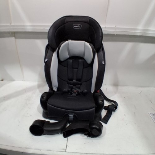 EVENFLO CHASE PLUS 2-IN-1 BOOSTER CAR SEAT FOR KIDS, 5-POINT HARNESS CONVERTS TO HIGH BACK BOOSTER - HURON/BLACK/GREY (MODEL: 30712344C) image 4