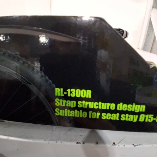 2PC RBRL FULL COVERAGE MUDGARD BIKE FENDER SET FOR MATB & E-BIKE - 27.5"-29" TIRES - BLACK (MODEL: RL-1300R) image 2