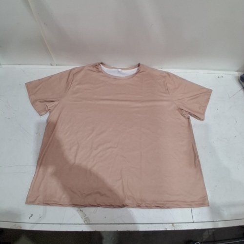 MEN'S SHORT SLEEVE T-SHIRT - 4XL - TAN (STYLE : 03613227776930) image 2