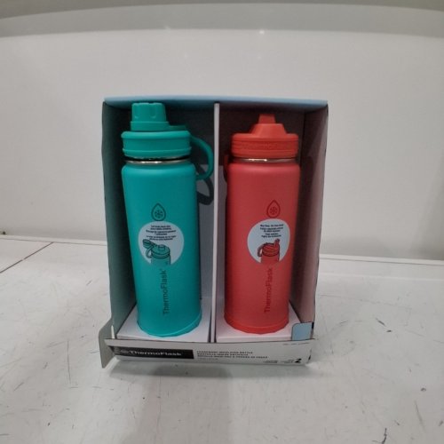 2PC THERMOFLASK INSULATED BOTTLES - 24 OZ EACH - ORANGE (ITEM: 2730866) image 3