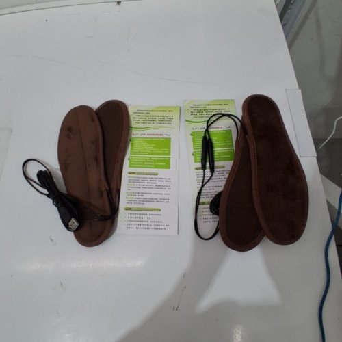 2PK UNISEX HEATED INSOLES FOR WINTER - ONE SIZE FITS MOST - DARK BROWN image 3