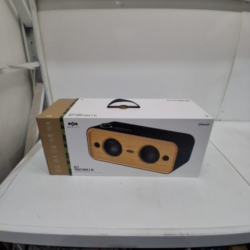 HOUSE OF MARLEY GET TOGETHER 2 XL PORTABLE BLUETOOTH SPEAKER - 20+HRS PLAYTIME - NATURAL/BLACK (MODEL: EM-JA040-SB) image 2