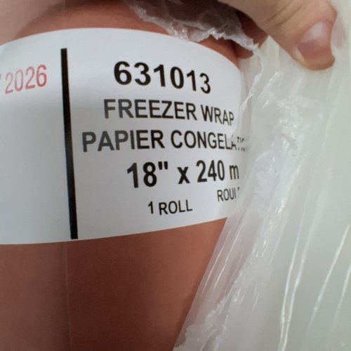 FREEZER WRAP PAPER ROLL - 18" X 787FT - PINK - (MODEL: 631013) image 3