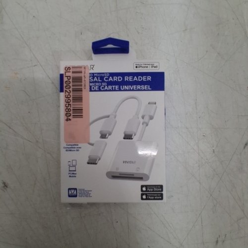 VIVITAR ALL-IN-ONE UNIVERSAL MOBILE MEMORY CARD READER AND WRITER - WHITE (MODEL: MOV4016-WHT) image 2