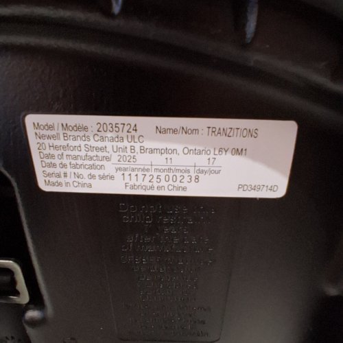 GRACO TRANZITIONS 3-IN-1 HARNESS/HIGHBACK/BACKLESS BOOSTER CAR SEAT - 100LBS MAX/CAP - PROOF/BLACK (MODEL: 2035724) image 2