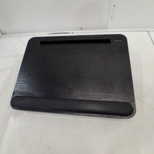 BESIGN PORTABLE LAP DESK WITH PILLOW CUSHION LAPTOP STAND - 16.73" X 12.6" - BLACK/GREY image 2