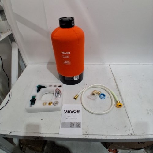 PORTABLE WATER SOFTENER FOR RVS, TRAILERS, BOATS, MOBILE CAR WASHING, PRESSURE WASHING AND MORE - 16,000 GRAIN, 3/4" FITTINGS, 42" HOSE - ORANGE/BLACK (MODEL: PRS-308-FC) image 2