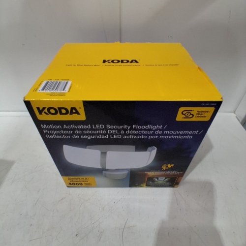 KODA MOTION-ACTIVATED LED SECURITY FLOOD LIGHT - 4800LM 5000K- WHITE (MODEL: 1938035/LM030878) image 2