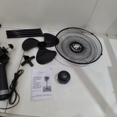MAINSTAYS OSCILLATING PEDESTAL FAN - 16" - 3 MODES - BLACK image 5