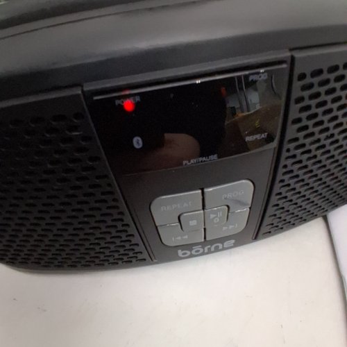 BORNE 4-IN-1 BLUETOOTH CD BOOMBOX WITH AM/FM RADIO - BLACK (MODEL: PRCD685B) image 2