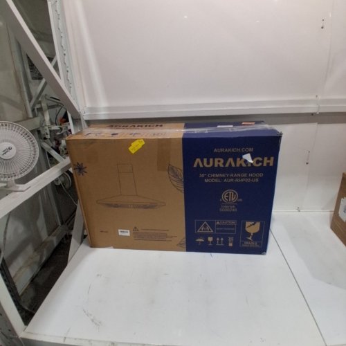 AURAKICH WALL MOUNT CHIMNEY RANGE HOOD - 450CFM - 30" - SILVER (MODEL: AUR-RHP02-US) image 3