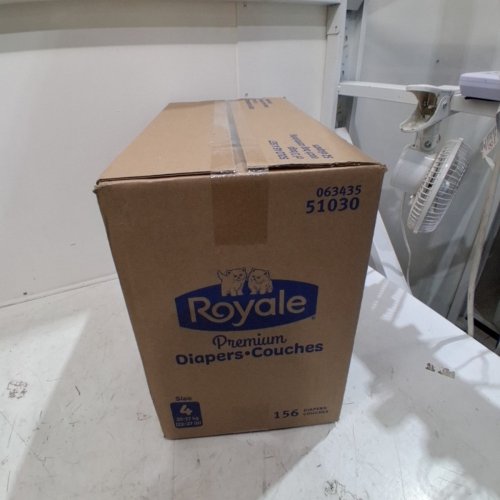156PK ROYALE PREMIUM DIAPERS - SIZE 4 (22-37LB) - WHITE (MODEL: 51030) image 3