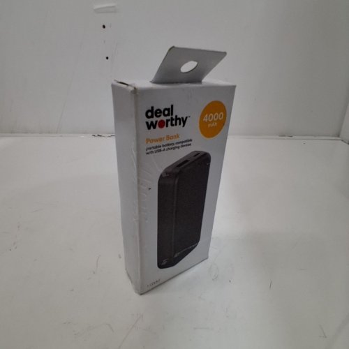 DEALWORTHY MINI POWER BANK WITH MICRO USB CABLE - 4000MAH - BLACK image 2