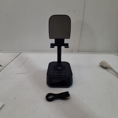 CELL PHONE STAND WITH BUILT-IN BLUETOOTH SPEAKER - 5V, 12" - BLACK (MODEL: Q2) image 4