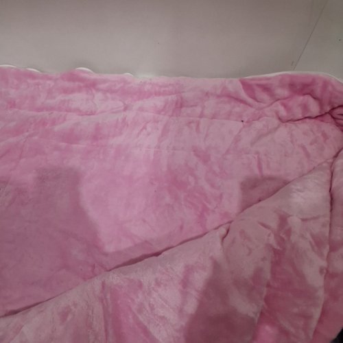 KIDS BOLLEPO GLOW IN THE DARK SLEEPING BAG WITH PILLOW POCKET - 66" X 33" - RAINBOW / PINK STARS image 3