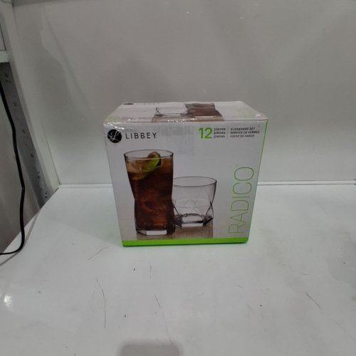 12PC LIBBEY RADICO GLASSWARE SET - 15.7OZ + 11.9OZ - CLEAR (MODEL: 57146) image 3