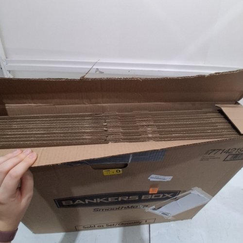 10PK BANKERS BOX SMALL STORAGE BOXES - BROWN (ITEM: 7714219) image 2