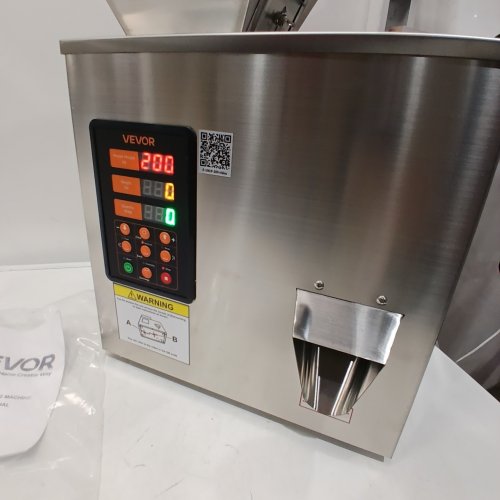 AUTOMATIC INTELLIGENT PARTICLE WEIGHING FILLING MACHINE - 1-200G 29W - 15" X 8" X 20" - STEEL - (MODEL: F-200-V1) image 2