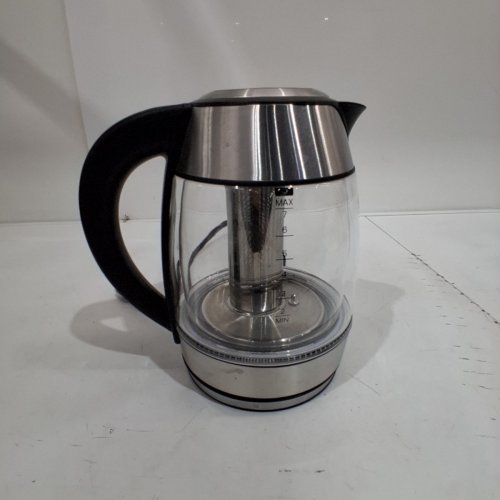 CHEFMAN DUAL-GLASS COOL TOUCH DIGITAL KETTLE WITH TEA INFUSER - 1500W - 1.7L - STAINLESS STEEL/BLACK (MODEL: RJ11-17-CTI-DG/1992747) image 3
