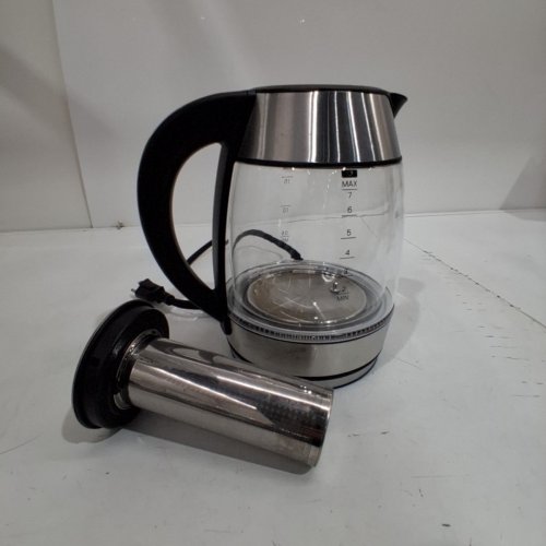 CHEFMAN DUAL-GLASS COOL TOUCH DIGITAL KETTLE WITH TEA INFUSER - 1500W - 1.7L - STAINLESS STEEL/BLACK (MODEL: RJ11-17-CTI-DG/1992747) image 5