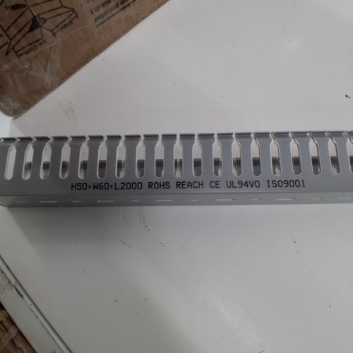 4PK SLOTTED WIRING DUCT - 2" X 2" X 24" - GRAY image 2