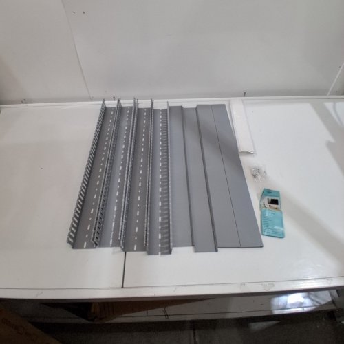 4PK SLOTTED WIRING DUCT - 2" X 2" X 24" - GRAY image 3