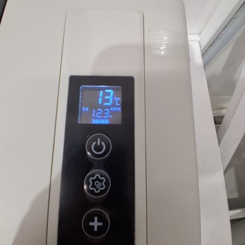 EUHOMY PORTABLE CAR REFRIGERATOR WITH APP CONTROL - 18L - 12V - FROM -4° TO 68°F - BLACK/GREY (MODEL: CFC-18 / CF004-18BL-CAEH) image 2