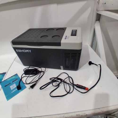 EUHOMY PORTABLE CAR REFRIGERATOR WITH APP CONTROL - 18L - 12V - FROM -4° TO 68°F - BLACK/GREY (MODEL: CFC-18 / CF004-18BL-CAEH) image 3