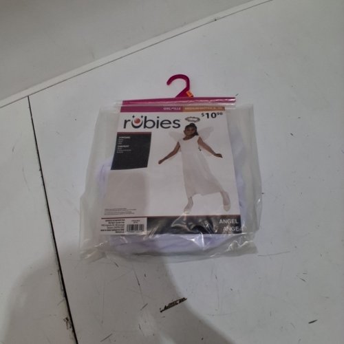 3PC GIRLS RUBIES ANGEL COSTUME - MEDIUM 8-10 - WHITE (STYLE: 887749) image 3