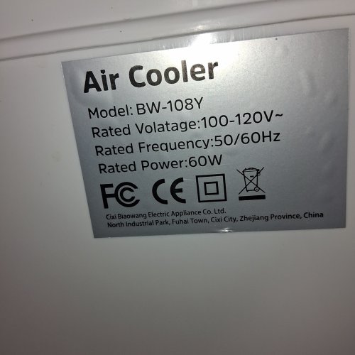 3-IN-1 EVAPORATIVE AIR COOLER WITH 4 MODES AND 3 SPEEDS - 8L - WHITE (MODEL: BW-108Y) image 3