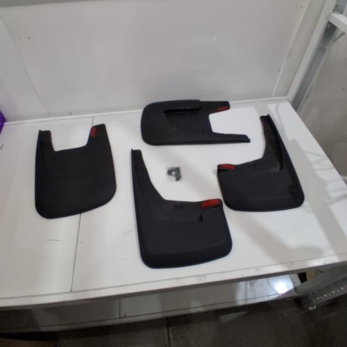 WOCCH NO DRILL ALL WEATHER FENDER FLARE MUD FLAPS - FITMENT FOR 2009 - 2024 DODGE RAM 1500 - BLACK (MODEL: MUD FLAPS) image 2