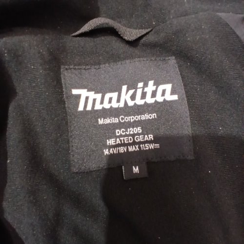 MAKITA CORDLESS HEATED JACKET - MEDIUM - BLACK/TEAL (MODEL: DCJ205) image 4