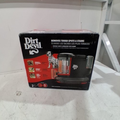 DIRT DEVIL PORTABLE SPOT COMPACT CARPET CLEANER - RED image 8