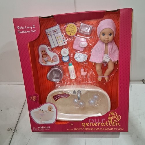 17PC OUR GENERATION BABY LACY DOLL BATHTIME SET - (MODEL: BD35507Z) image 2
