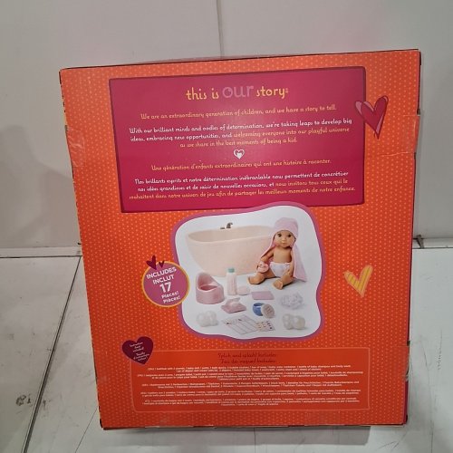17PC OUR GENERATION BABY LACY DOLL BATHTIME SET - (MODEL: BD35507Z) image 3
