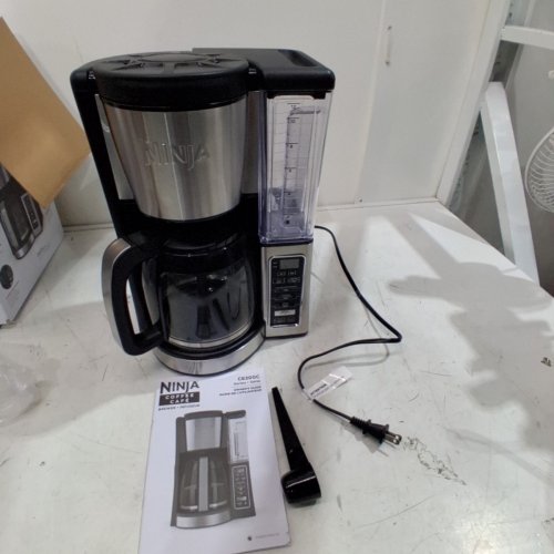 NINJA 12-CUP PROGRAMMABLE COFFEE BREWER -BLACK/SILVER (MODEL:CE200C) image 3